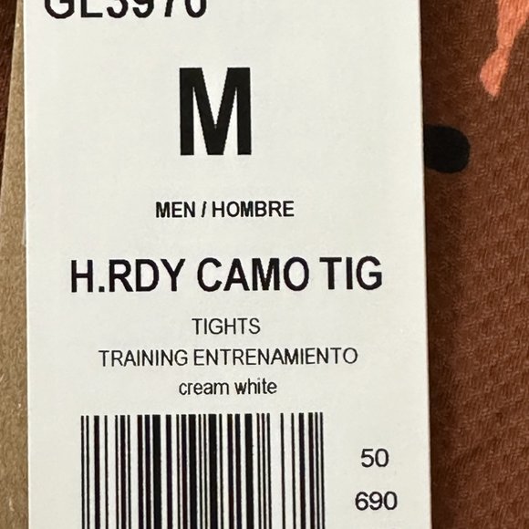 Adidas H.RDY Camo Tig Tights M Cream White - Picture 10 of 11